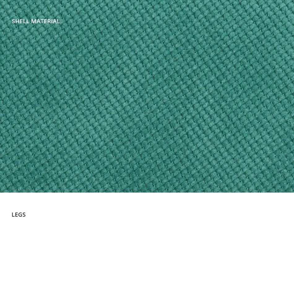 Moderní židle do obývacího pokoje z látky a kovu vyrobené v Itálii, Egypt Viadurini