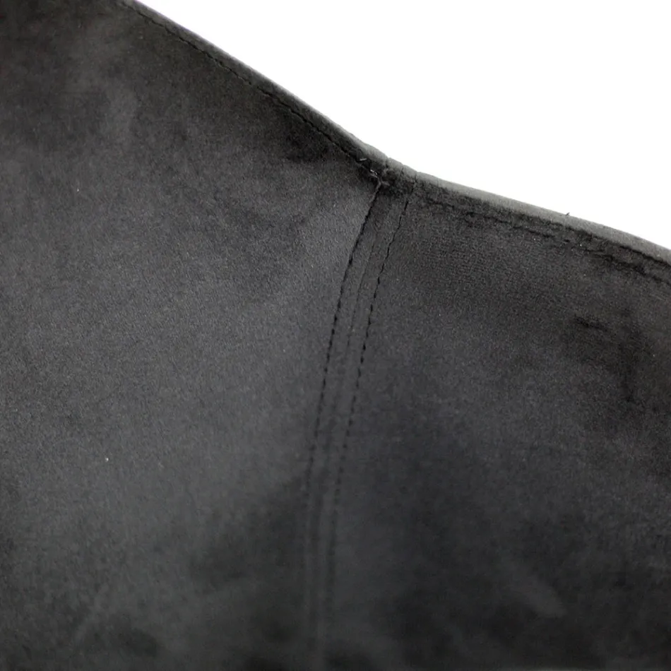 Židle do obývacího pokoje z oceli a sametu Made in Italy - Foggia Viadurini