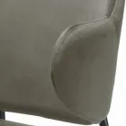 Židle do obývacího pokoje z oceli a sametu Made in Italy - Foggia Viadurini