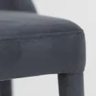 Židle do obývacího pokoje čalouněná Teknofibrou Made in Italy - Stinco Viadurini