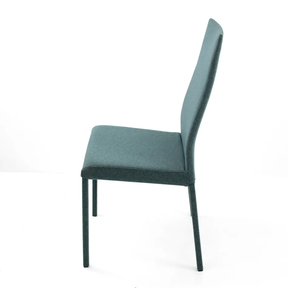 Židle do obývacího pokoje potažená látkou Made in Italy - Roslin Viadurini