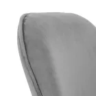 Kovová základna kancelářské židle a látkový sedák - Anguilla Viadurini