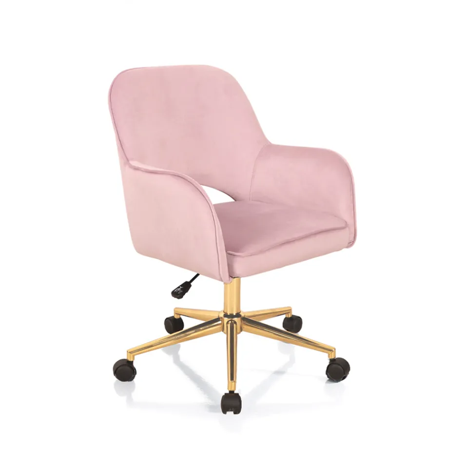 Kovová základna kancelářské židle a látkový sedák - Anguilla Viadurini