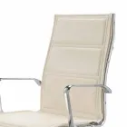 Kancelářská židle s monokokem z imitace kůže vyrobené v Itálii Agata Viadurini