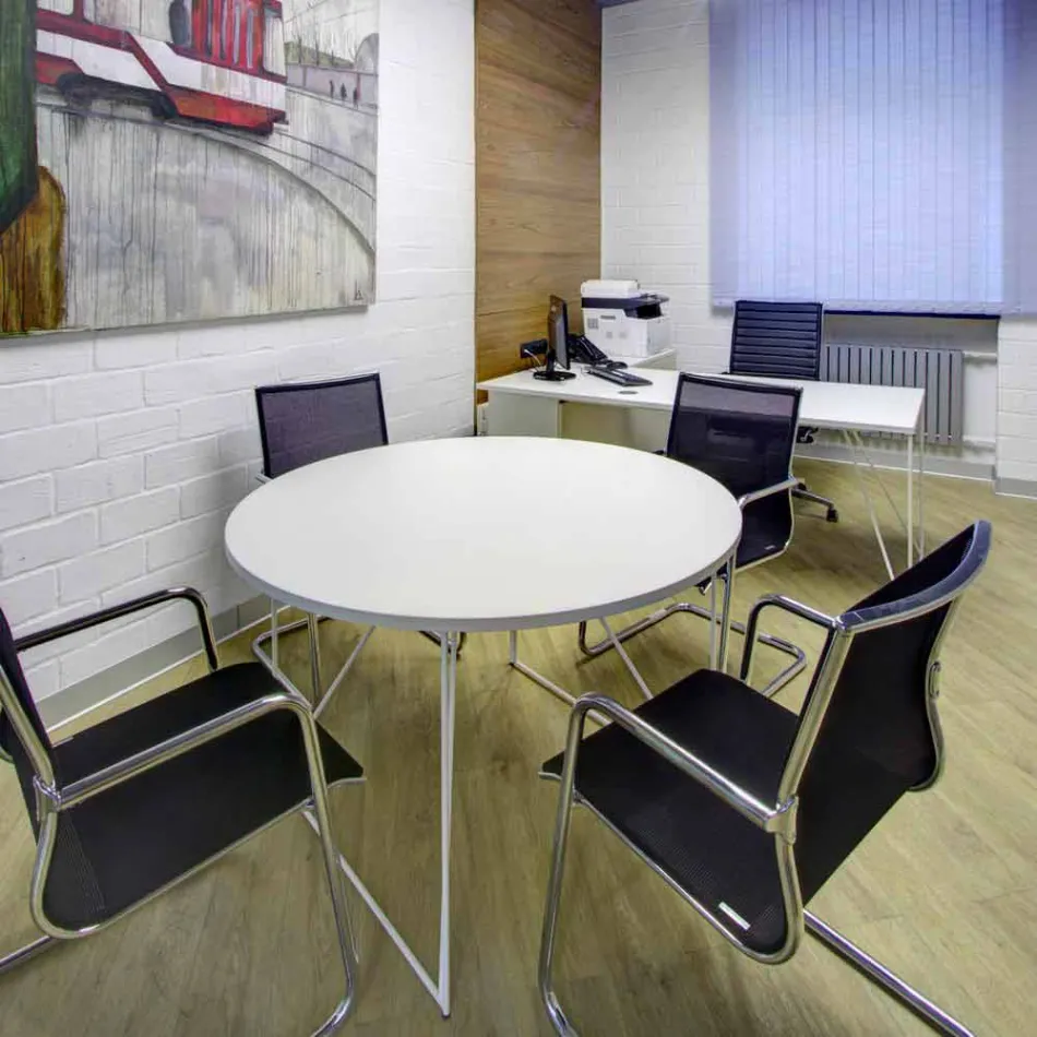 Ergonomická kancelářská židle na saně s područkami Made in Italy - Filanna Viadurini