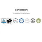 Ergonomická kancelářská židle na saně s područkami Made in Italy - Filanna Viadurini