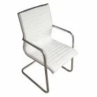 Ergonomická kancelářská židle na saně s područkami Made in Italy - Filanna Viadurini