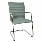 Ergonomická kancelářská židle na saně s područkami Made in Italy - Filanna Viadurini