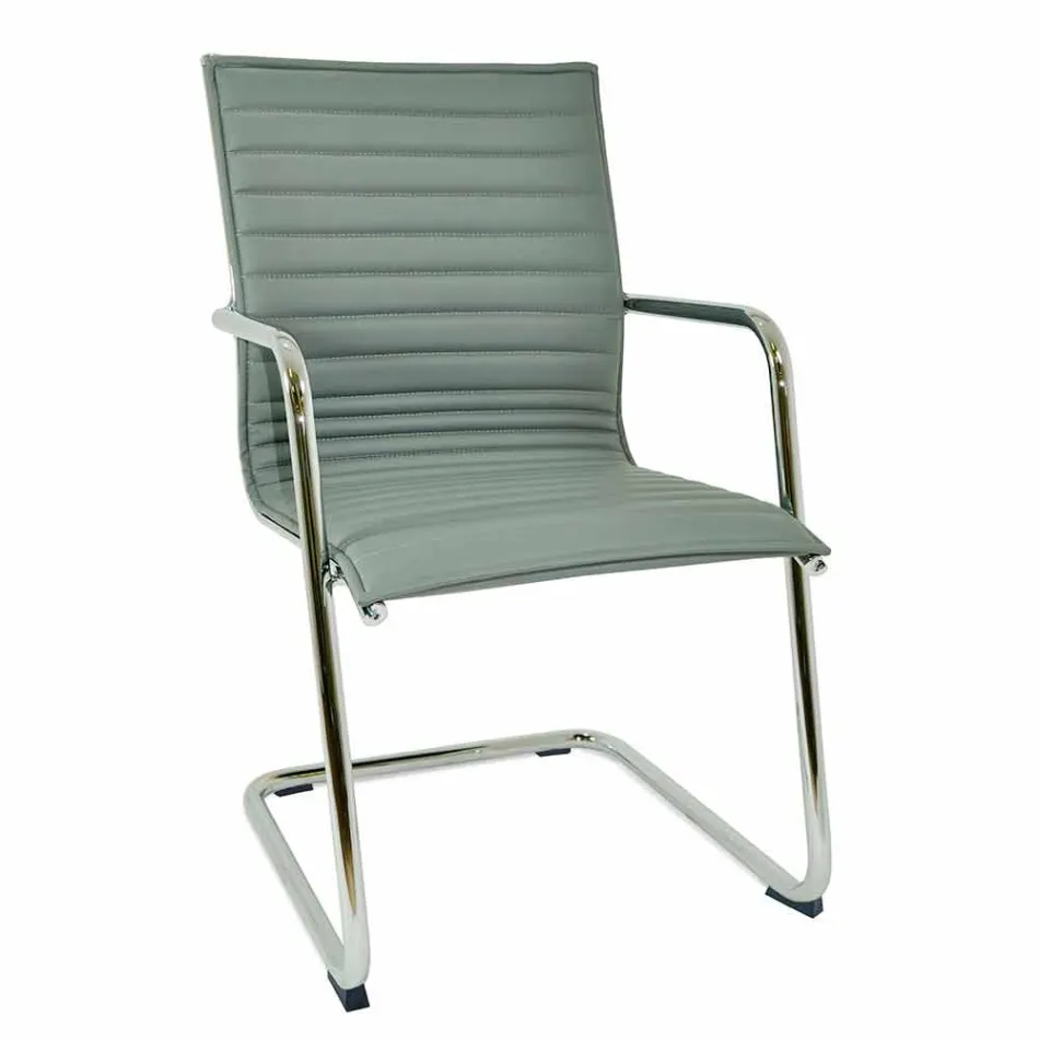 Ergonomická kancelářská židle na saně s područkami Made in Italy - Filanna Viadurini