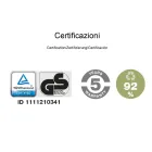 Ergonomická a otočná kancelářská židle s područkami Made in Italy - Fulvio Viadurini