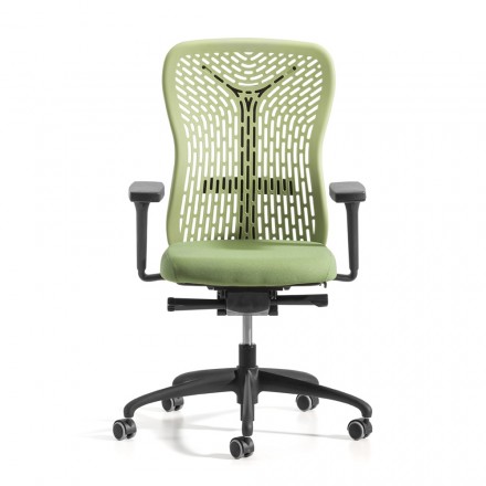 Ergonomická a otočná kancelářská židle s područkami Made in Italy - Fulvio Viadurini