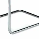 Kožená kancelářská židle s chromovanou ocelovou konstrukcí vyrobena v Itálii - Elite Viadurini