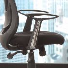 Semi-Directional Office Chair v Black Tecnoete - Gerlanda Viadurini