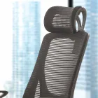 Semi-Directional Office Chair v Black Tecnoete - Gerlanda Viadurini