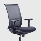 Semi-Directional Office Chair v Tecnorete a Black Fabric - Vespasiano Viadurini