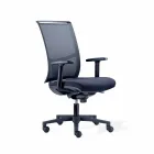 Semi-Directional Office Chair v Tecnorete a Black Fabric - Vespasiano Viadurini