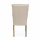 Klasická designová židle z látky a dubového dřeva 2 dílná Homemotion - Forla Viadurini