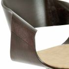 Designová židle z dubového nebo wengèského dřeva s italským luxusním polštářem - Rimmel Viadurini