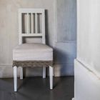 Moderní designová židle v bílém lakovaném bukovém dřevě, Shirley Viadurini