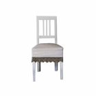 Moderní designová židle v bílém lakovaném bukovém dřevě, Shirley Viadurini