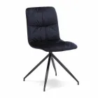 Židle moderní design čalouněný tkaniny Chiara Viadurini