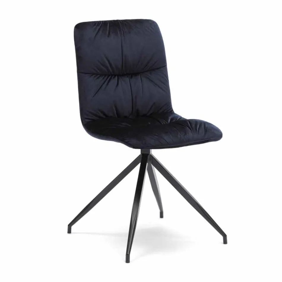 Židle moderní design čalouněný tkaniny Chiara Viadurini