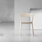 Vysoce kvalitní židle z jasanového dřeva Made in Italy, 2 kusy - Oslo Viadurini