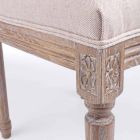 Klasická designová židle s dřevěnou strukturou 2 kusy Homemotion - Murea Viadurini