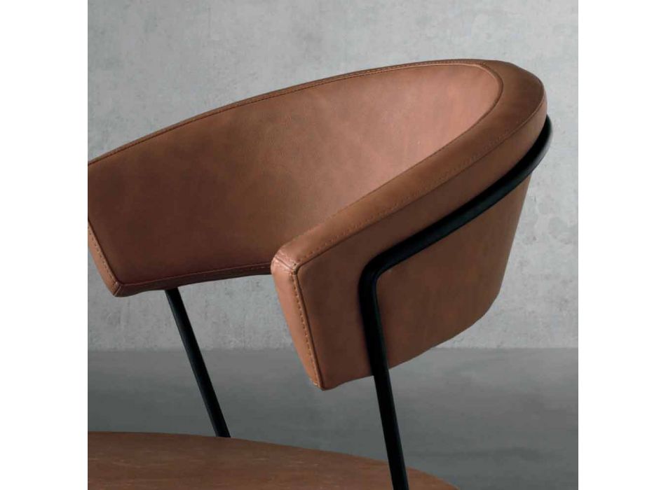 Designová židle z kovu a tkaniny vyrobená v Itálii Formia Viadurini