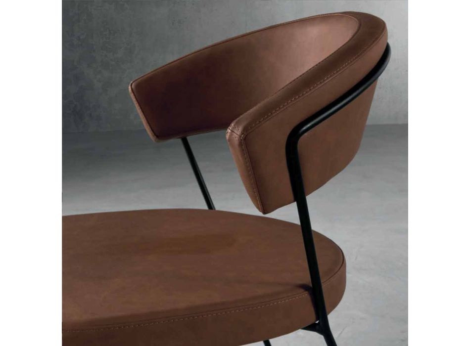 Designová židle z kovu a tkaniny vyrobená v Itálii Formia Viadurini