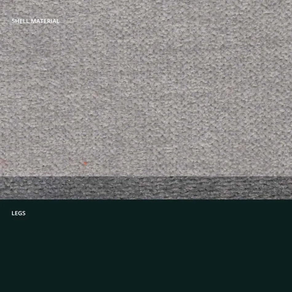 Designová židle z látky se čtvercovými nohami vyrobená v Itálii, 4 kusy - Oriella Viadurini