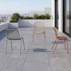 Chagall - Designová židle z polypropylenu a kovu pro interiér i exteriér Viadurini