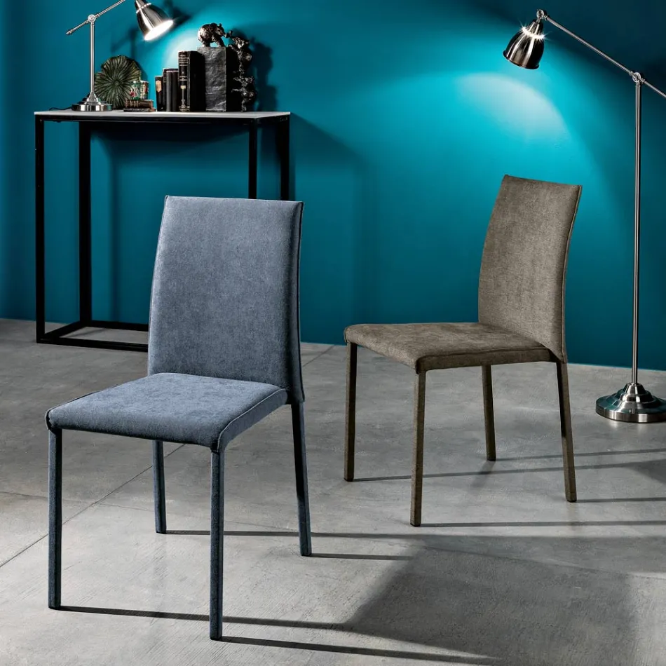 Designová látková jídelní židle vyrobená v Itálii, Conny Viadurini