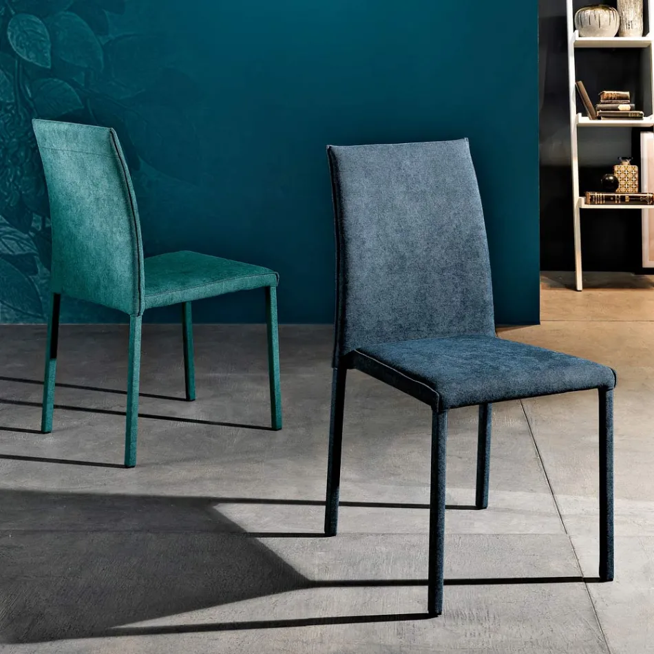 Designová látková jídelní židle vyrobená v Itálii, Conny Viadurini