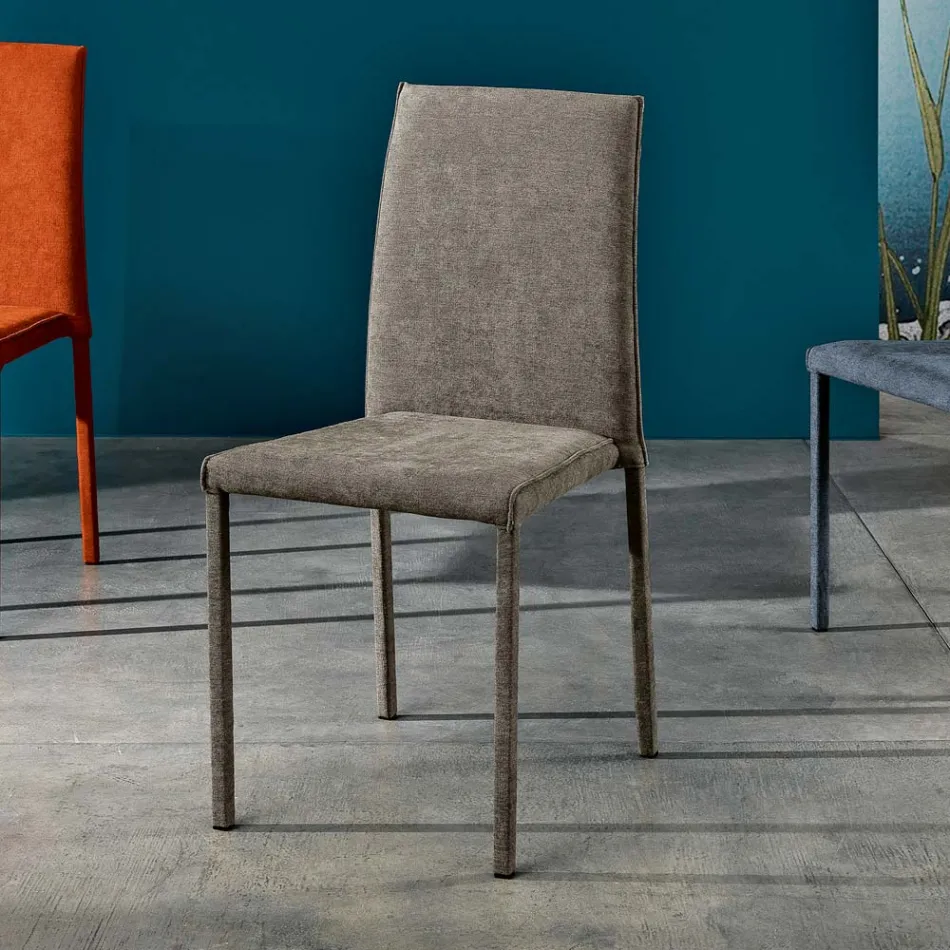 Designová látková jídelní židle vyrobená v Itálii, Conny Viadurini