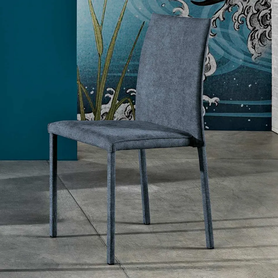 Designová látková jídelní židle vyrobená v Itálii, Conny Viadurini