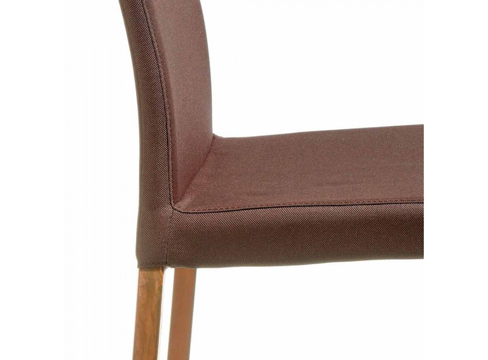 Designová židle pokrytá tkaninou Amalia, H96 cm, vyrobená v Itálii Viadurini