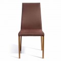 Designová židle pokrytá tkaninou Amalia, H96 cm, vyrobená v Itálii