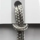 Luxusní židle s područkami z běleného buku a provazem Made in Italy - Nora Viadurini