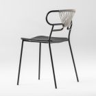Luxusní stohovatelná židle z kovu a polyuretanu Made in Italy 2 kusy - Trosa Viadurini