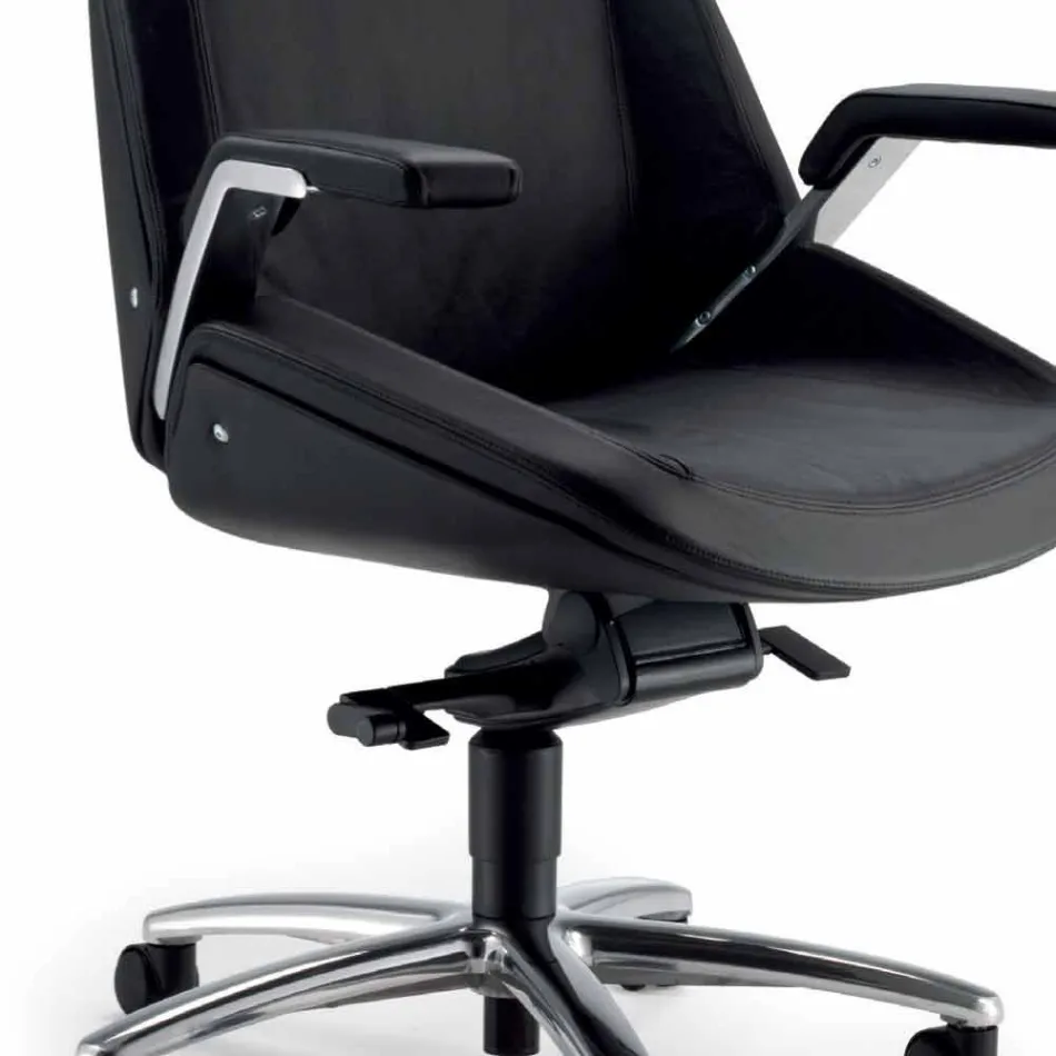 Výkonný židle cowhide Ada Angelo Pinaffo &amp; Gorgi Viadurini