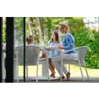 Stohovatelná venkovní židle s polstrovanými područkami H 73cm - Smart by Varaschin Viadurini