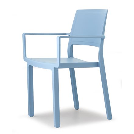 Venkovní židle z technopolymeru s područkami Made in Italy 4 kusy - Savesta Viadurini