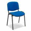 Čalouněná židle pro čekárnu s kovovou základnou - Carmela