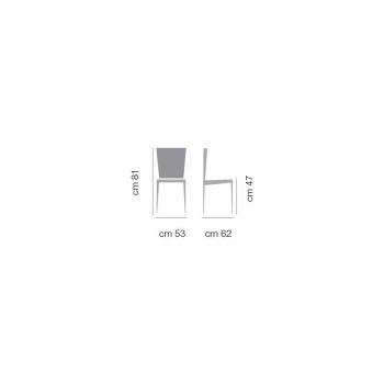 Čalouněná židle z jasanu a látkový nebo kožený sedák - Bardella