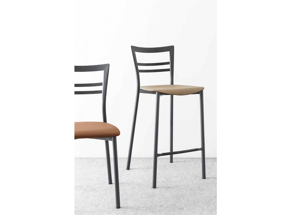 Čalouněná moderní designová kuchyňská židle vyrobená v Itálii - Go Viadurini