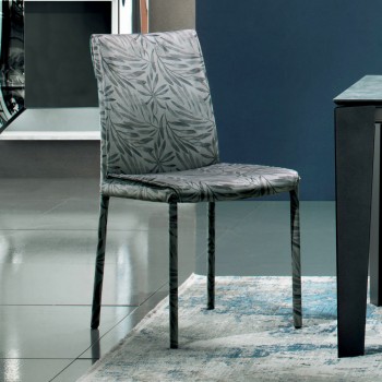 Čalouněná a čalouněná židle z látky Made in Italy 4 kusy - Monnalisa