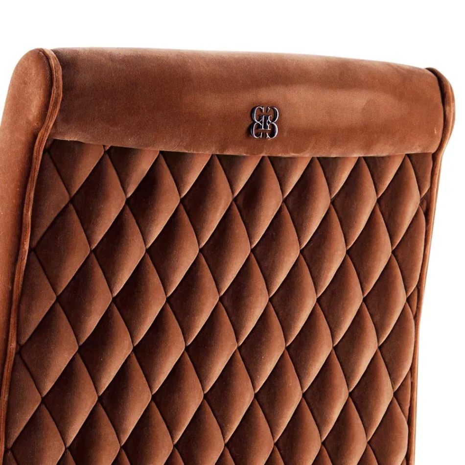 Židle z masivního židle Grilli Zarafa vyrobená v Itálii, 2 kusy Viadurini