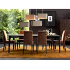 Židle z masivního židle Grilli Zarafa vyrobená v Itálii, 2 kusy Viadurini