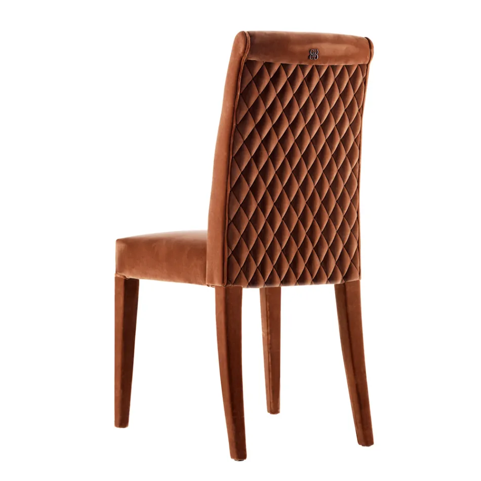 Židle z masivního židle Grilli Zarafa vyrobená v Itálii, 2 kusy Viadurini